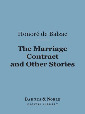 cover image of The Marriage Contract and Other Stories (Barnes & Noble Digital Library)